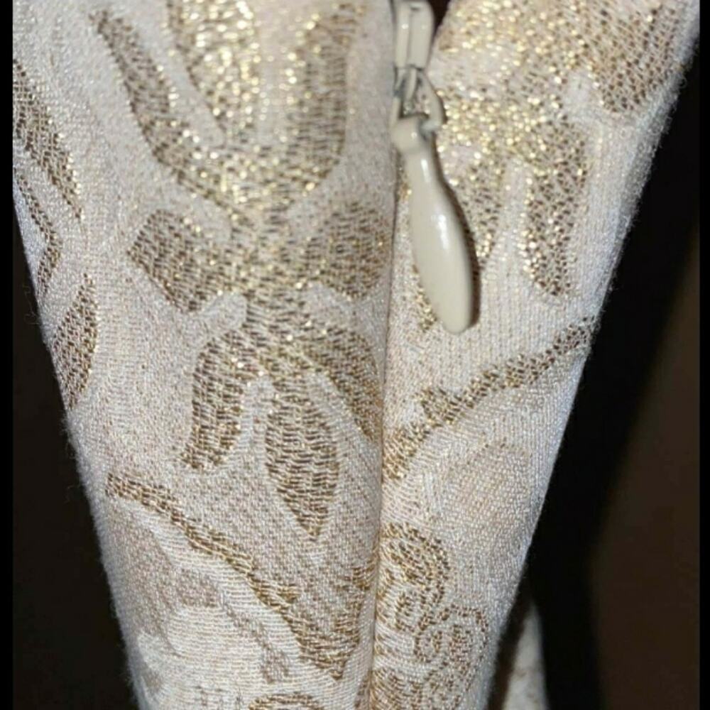 T Tahari Golden Printed Cocktail Dress - Picture 11 of 16